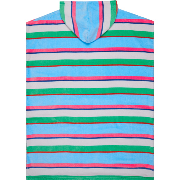 2026 Roxy Womens Stay Magical Printed Poncho Towel ERJAA04433 - Cloud Dancer Classic Stripe